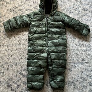 GAP Olive Green Baby Snowsuit